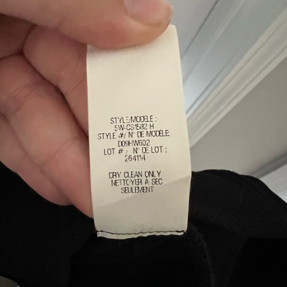 Helmut Helmut Lang Gala Piped Cutout Knit Long Sleeve Mini Dress Black - Picture 8 of 10